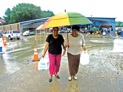 Shriners shine at rainy-day fish fry