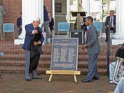 WWII plaque is unveiled at Veterans Day ceremony