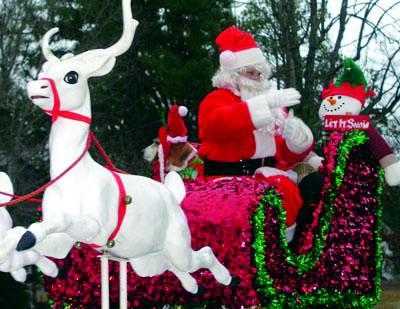 Franklin County on holiday parade