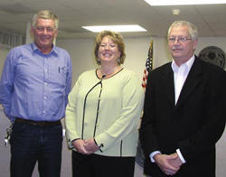 Commissioners take oaths; Buffaloe new chairman