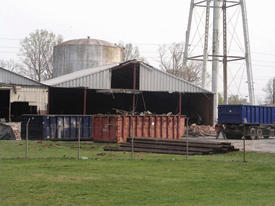 Burlington Mills taken down in Franklinton