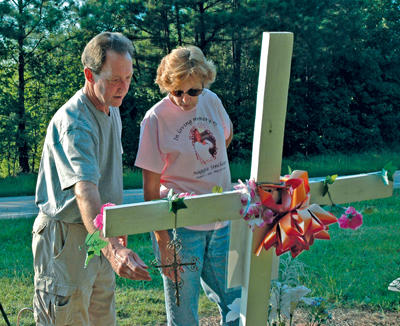 Family, friends continue memorial off Cedar Creek Road